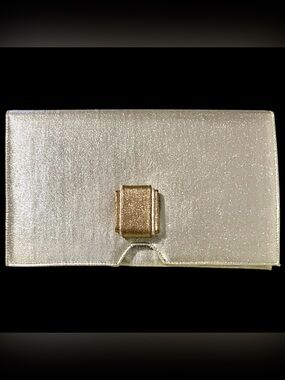 Lennox - Vintage Silver/Gold Metallic Clutch Purse